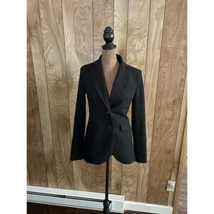 ICO Uniforms women's black longline blazer jacket Size 00